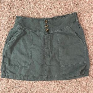 Aerie Green Cargo Skirt